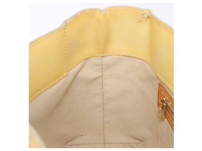 LOUIS VUITTON Monogram Vernis Reade PM Hand Bag Beige M91144 LV Auth bs37196 - vista 23