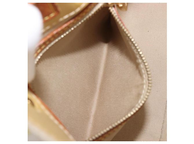 LOUIS VUITTON Monogram Vernis Reade PM Hand Bag Beige M91144 LV Auth bs37196 - vista 25