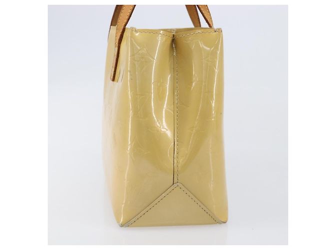 LOUIS VUITTON Monogram Vernis Reade PM Hand Bag Beige M91144 LV Auth bs37196 - vista 5