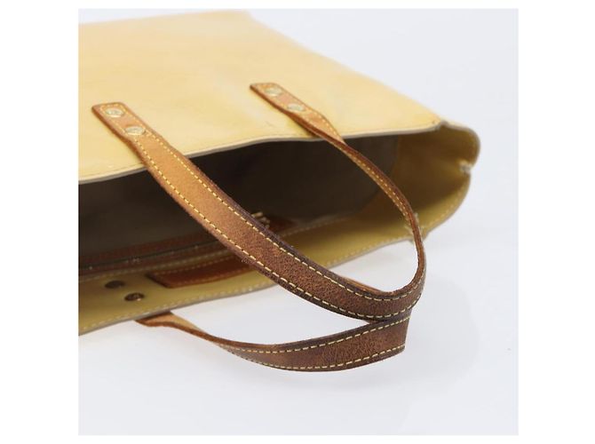 LOUIS VUITTON Monogram Vernis Reade PM Hand Bag Beige M91144 LV Auth bs37196 - vista 8