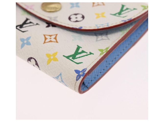 LOUIS VUITTON Monogram Multicolor Anvelop Cult De Vuitto White LV Auth 206351A Bianco - vista 15