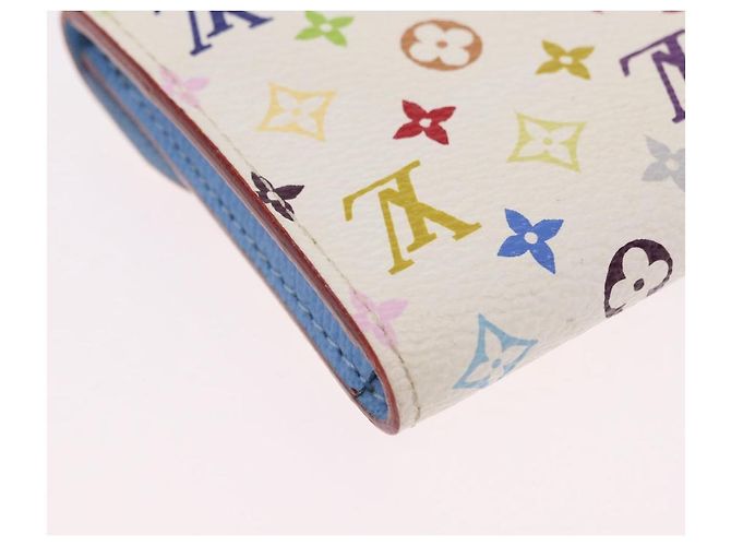 LOUIS VUITTON Monogram Multicolor Anvelop Cult De Vuitto White LV Auth 206351A Bianco - vista 16
