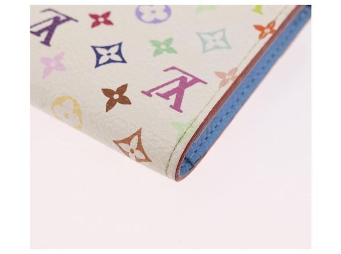 LOUIS VUITTON Monogram Multicolor Anvelop Cult De Vuitto White LV Auth 206351A Bianco - vista 17