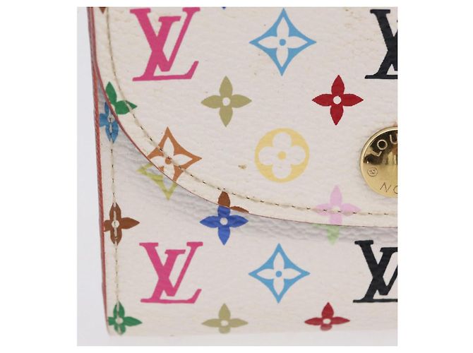 LOUIS VUITTON Monogram Multicolor Anvelop Cult De Vuitto White LV Auth 206351A Bianco - vista 2