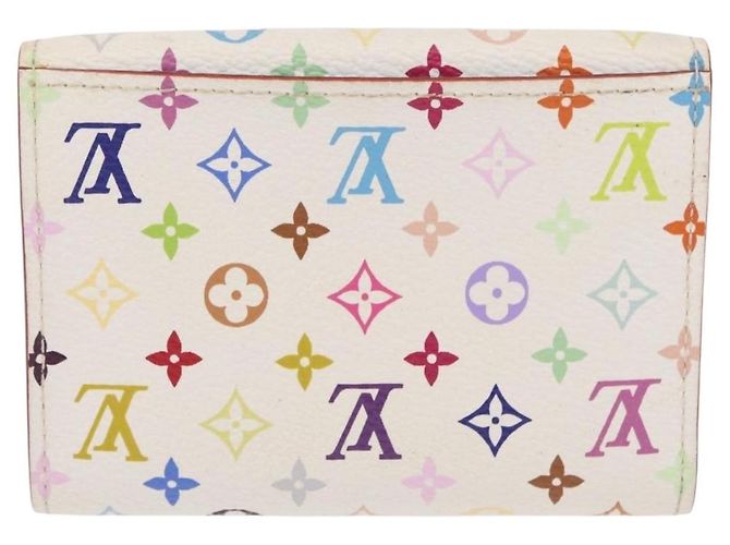 LOUIS VUITTON Monogram Multicolor Anvelop Cult De Vuitto White LV Auth 206351A Bianco - vista 3
