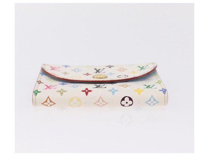 LOUIS VUITTON Monogram Multicolor Anvelop Cult De Vuitto White LV Auth 206351A Bianco - vista 7