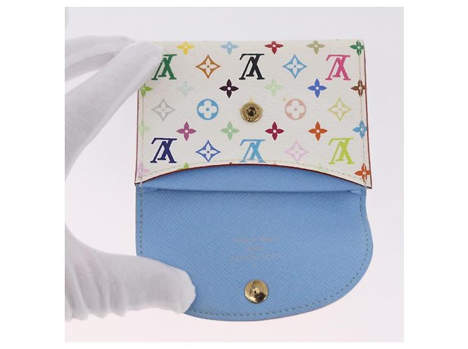 LOUIS VUITTON Monogram Multicolor Anvelop Cult De Vuitto White LV Auth 206351A Bianco - vista 8