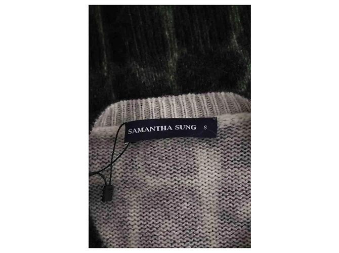 Autre Marque Samantha Sung Cardigan aus Kaschmir Grün S - Ansicht 5