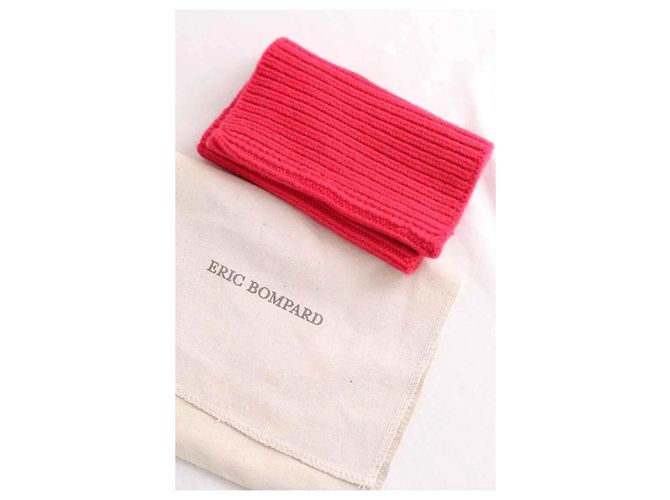 Tour de cou Eric Bompard em cashmere rosa - vista 5