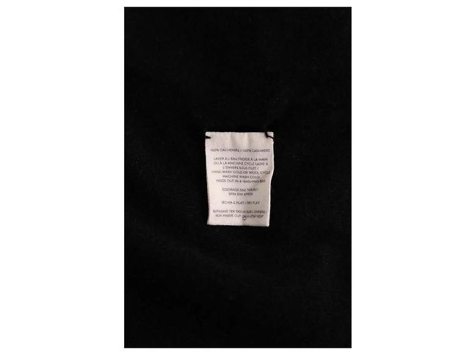 Jersey Eric Bompard de cashmere negro S - vista 6