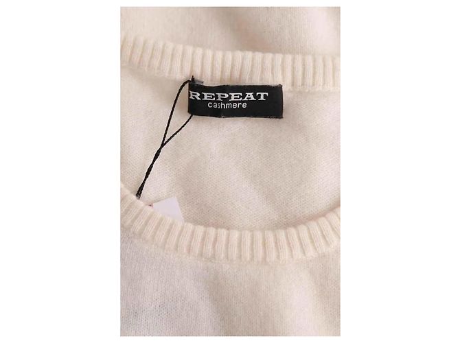 Autre Marque Pull en cachemire blanc Repeat - vue 5