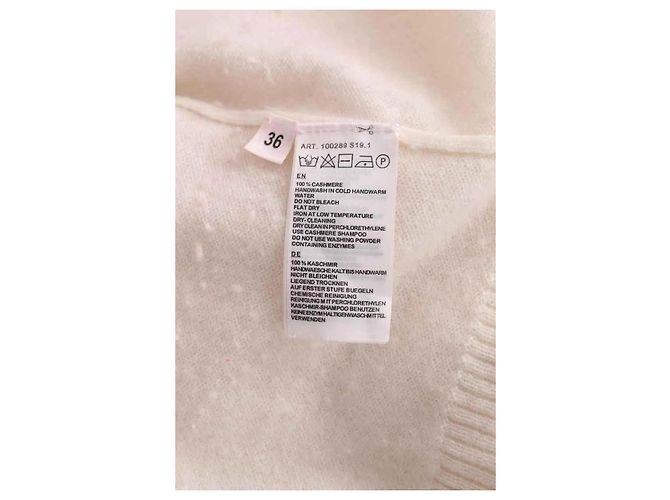 Autre Marque Pull en cachemire blanc Repeat - vue 6