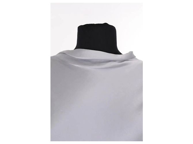 Blusa de seda gris Yves Saint Laurent - vista 2