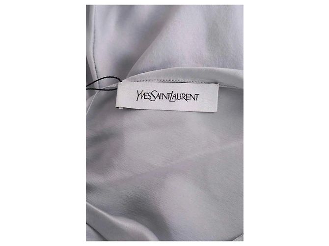 Blusa de seda gris Yves Saint Laurent - vista 5