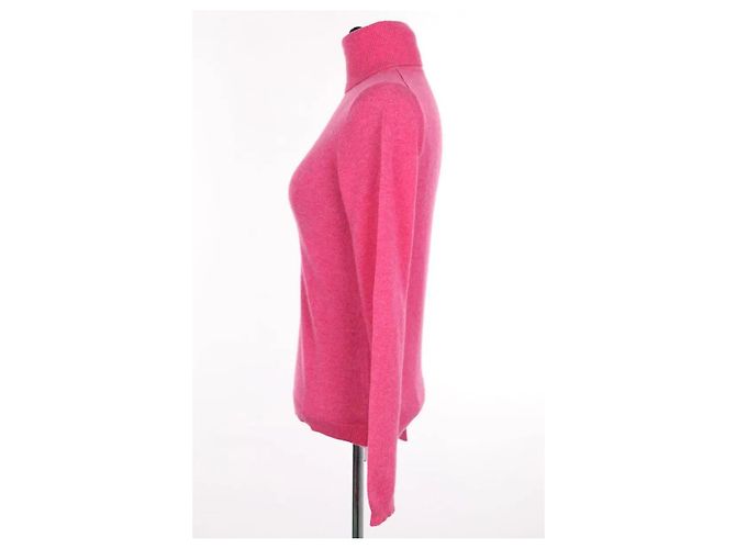 Pull Eric Bompard en cachemire rose S - vue 3