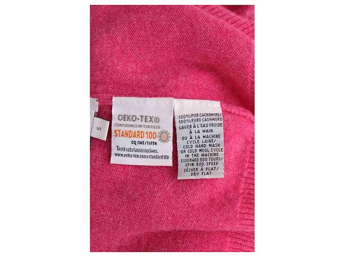 Pull Eric Bompard en cachemire rose S - vue 6