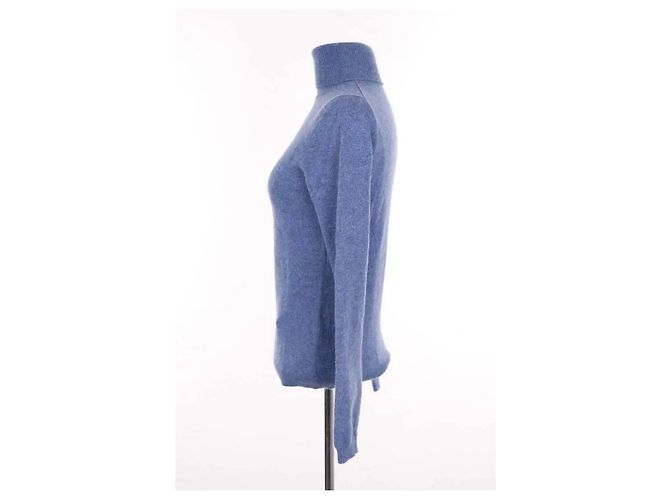 Pull Eric Bompard en cachemire bleu S - vue 3
