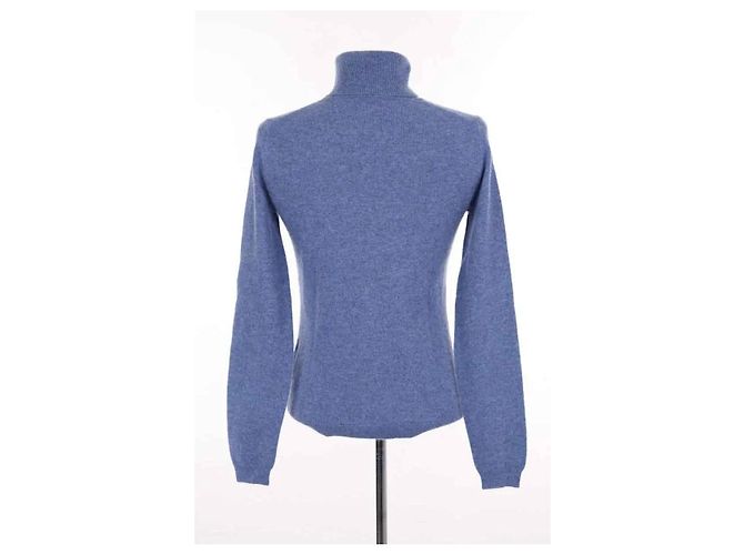 Pull Eric Bompard en cachemire bleu S - vue 4