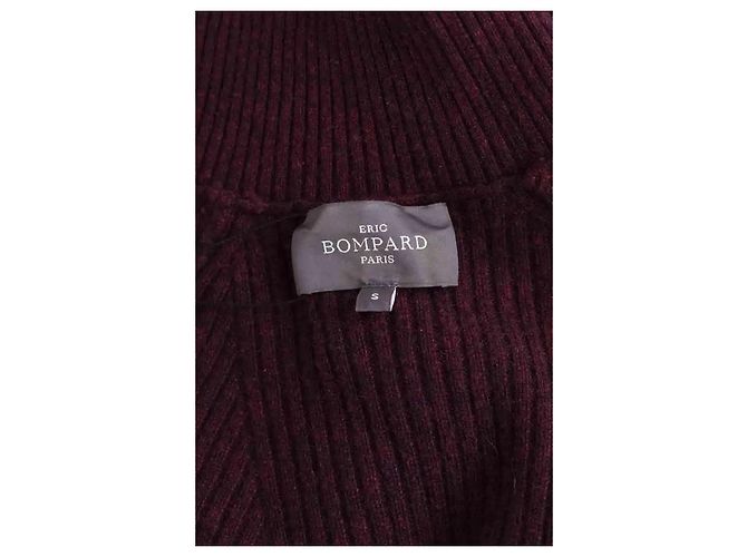 Vestido Eric Bompard de cashmere burdeos - vista 5