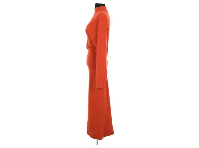 Autre Marque Destree Kleid aus Wolle Orange Größe S - Ansicht 2