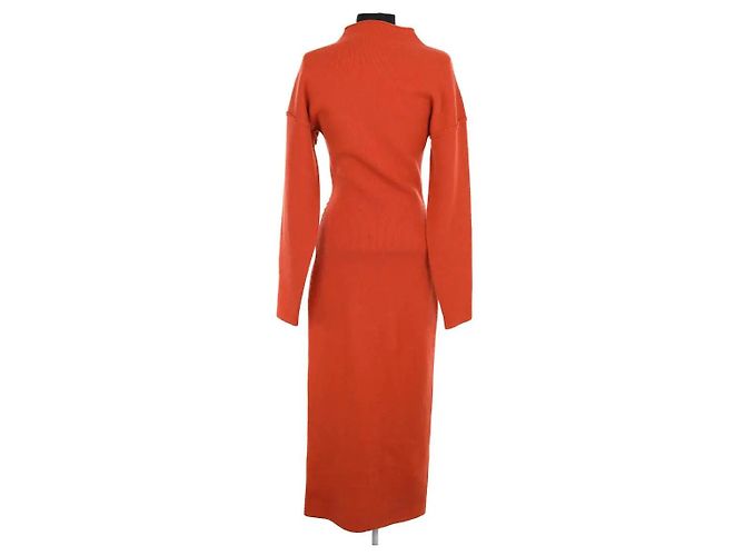 Autre Marque Destree Kleid aus Wolle Orange Größe S - Ansicht 3