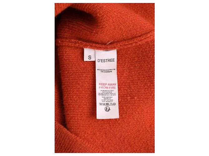 Autre Marque Destree Kleid aus Wolle Orange Größe S - Ansicht 6
