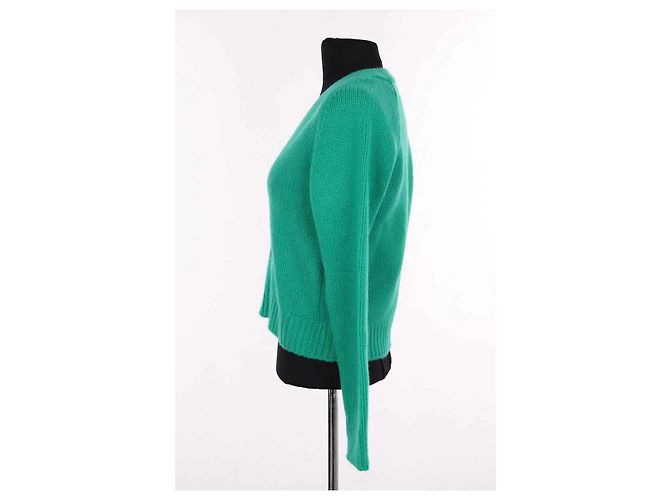 Cardigan Eric Bompard en cachemire vert S - vue 3