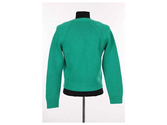 Cardigan Eric Bompard en cachemire vert S - vue 4