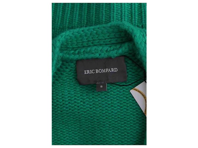 Cardigan Eric Bompard en cachemire vert S - vue 5