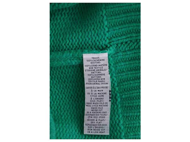 Cardigan Eric Bompard en cachemire vert S - vue 6