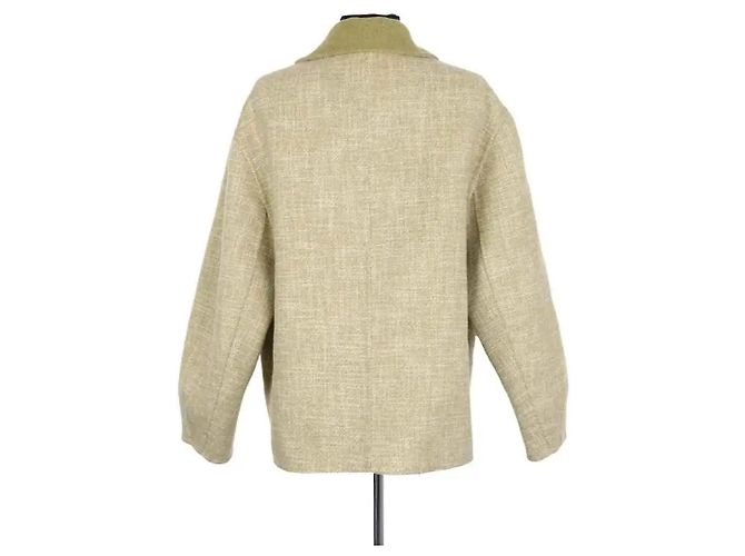 Chaqueta de lana verde Sandro - vista 3