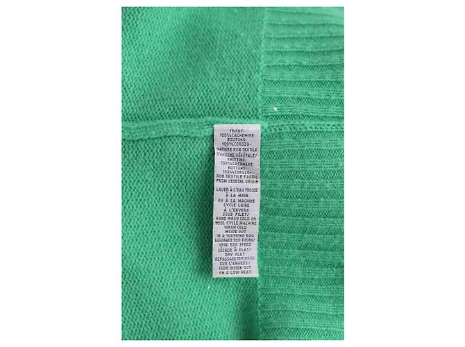 Eric Bompard Kaschmir Cardigan Grün S - Ansicht 6