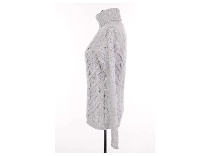 Pull Eric Bompard en cachemire gris S - vue 3