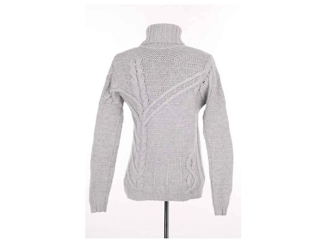 Pull Eric Bompard en cachemire gris S - vue 4