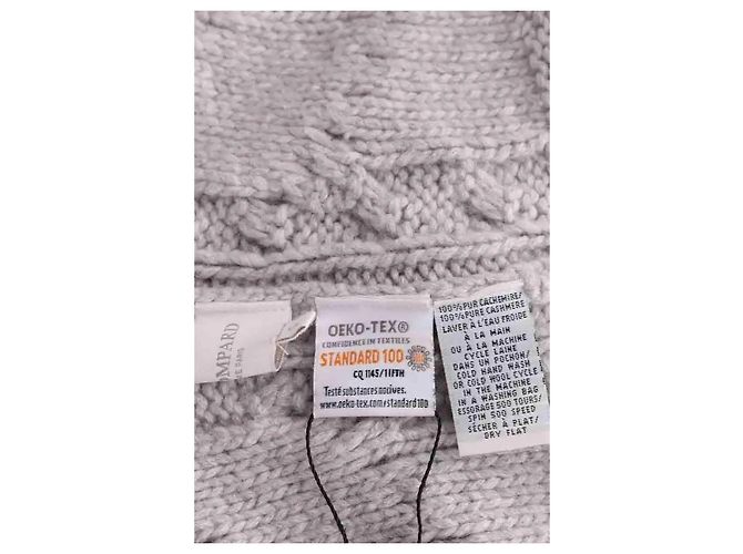 Pull Eric Bompard en cachemire gris S - vue 5