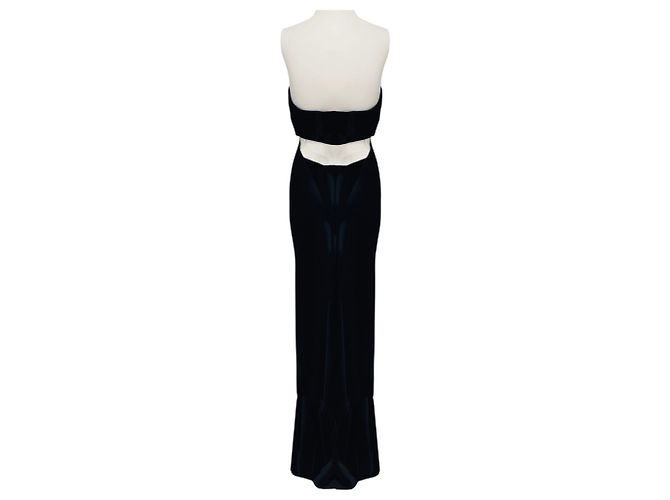 Vestido Maxi sem Alças Staud Black Wayfaring Preto - vista 3
