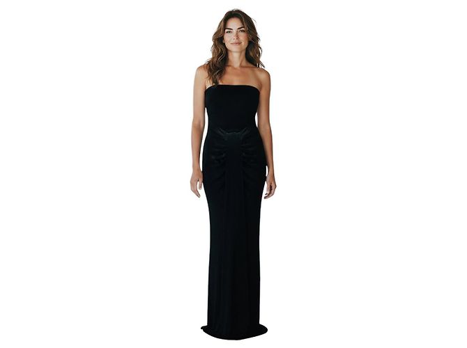 Vestido Maxi sem Alças Staud Black Wayfaring Preto - vista 6