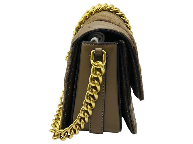 3.1 Phillip Lim Portobello Chocolate ID Quilted Shoulder Bag with Chain Marrone - vista 2