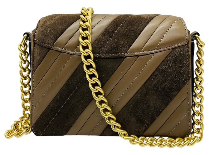 3.1 Phillip Lim Portobello Chocolate ID Quilted Shoulder Bag with Chain Marrone - vista 3