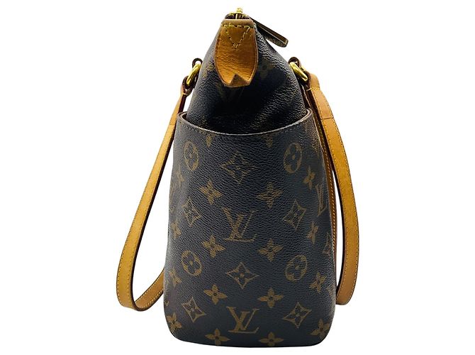 mala Tote Louis Vuitton Brown Monogram Canvas com Alça Dupla Superior Marrom - vista 2