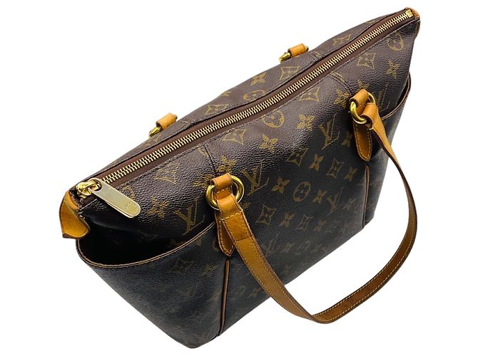 mala Tote Louis Vuitton Brown Monogram Canvas com Alça Dupla Superior Marrom - vista 5