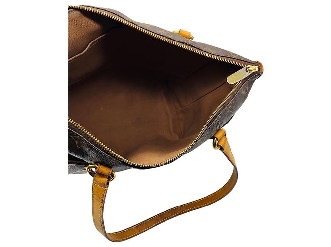 mala Tote Louis Vuitton Brown Monogram Canvas com Alça Dupla Superior Marrom - vista 6