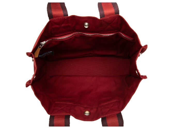 Hermès Canvas Fourre Tout PM Tote Bag Rot - Ansicht 4