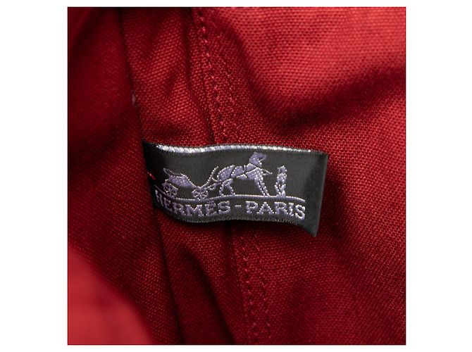 Hermès Canvas Fourre Tout PM Tote Bag Rot - Ansicht 5