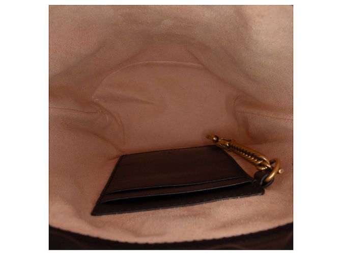 Borsa a secchiello Gucci Small GG Marmont Matelassé in pelle di vitello nera Nero - vista 4