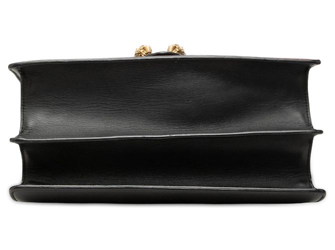 Bolsa Satchel Dionysus Web Gucci Medium em couro de bezerro preto com bambu - vista 3