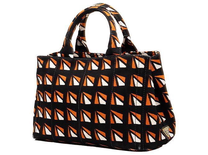 Bolso Prada Canapa Canvas Naranja - vista 2