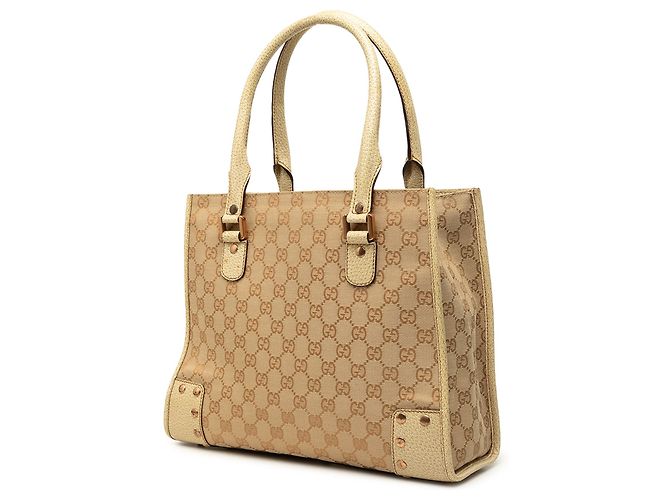 Tote Gucci GG Canvas Nailhead Marrone - vista 2