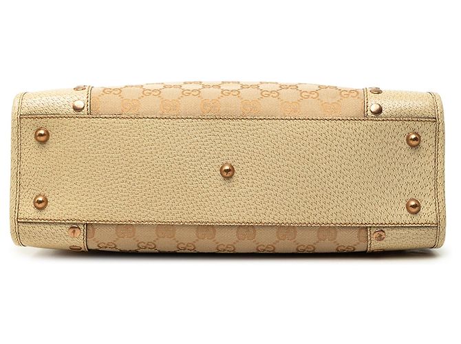 Tote Gucci GG Canvas Nailhead Marrone - vista 3