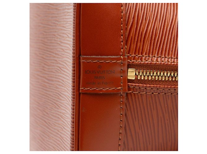 Borsa Louis Vuitton Epi Alma PM Marrone - vista 5